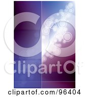 Poster, Art Print Of Purple Glowing Circle Background With A Bar For Text
