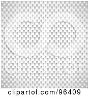 Royalty Free RF Clipart Illustration Of A Background Of Tight Carbon Weave White by michaeltravers