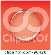 Poster, Art Print Of Clear Water Droplet Reflecting Light On Red