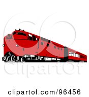 Poster, Art Print Of Red Diesel Train