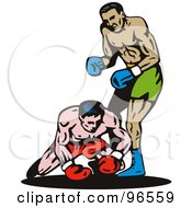 Poster, Art Print Of Boxers In A Ring - 2