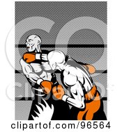 Poster, Art Print Of Boxers In A Ring - 5