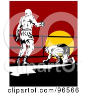 Poster, Art Print Of Boxers In A Ring - 7