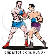 Poster, Art Print Of Boxers In A Ring - 8