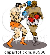 Poster, Art Print Of Boxers In A Ring - 9