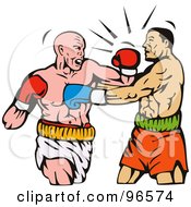 Poster, Art Print Of Boxers In A Ring - 13
