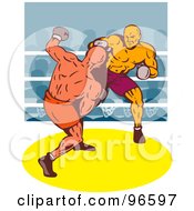 Poster, Art Print Of Boxers In A Ring - 34