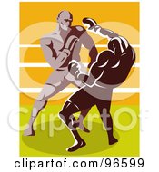 Poster, Art Print Of Boxers In A Ring - 36