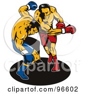 Poster, Art Print Of Boxers In A Ring - 39