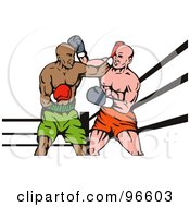 Poster, Art Print Of Boxers In A Ring - 40