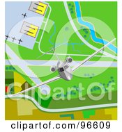 Poster, Art Print Of Commercial Airliner Taking Off From An Airport - 2