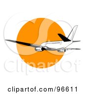 Poster, Art Print Of Commercial Airplane In Flight - 2