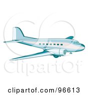Poster, Art Print Of Commercial Airplane In Flight - 4