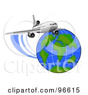 Poster, Art Print Of Commercial Airplane In Flight - 6