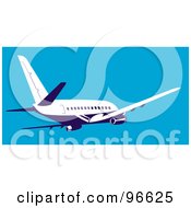 Poster, Art Print Of Commercial Airplane In Flight - 16