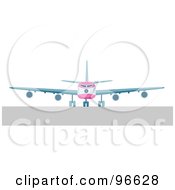 Poster, Art Print Of Commercial Airplane On The Tarmac