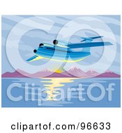 Poster, Art Print Of Commercial Airplane In Flight - 22