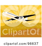 Poster, Art Print Of Commercial Airplane In Flight - 24
