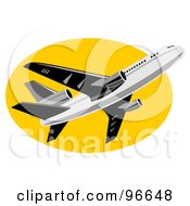 Poster, Art Print Of Commercial Airplane In Flight - 35