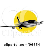 Poster, Art Print Of Commercial Airplane In Flight - 40