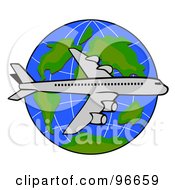 Poster, Art Print Of Commercial Airplane In Flight - 44
