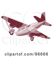 Poster, Art Print Of Red Airplane