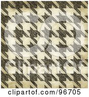 Poster, Art Print Of Grungy Textured Seamless Houndstooth Patterned Background