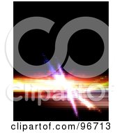 Royalty Free RF Clipart Illustration Of A Funky Colorful Halftone Fractal Bar On Black