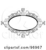 Black And White Baroque Styled Frame