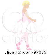 Poster, Art Print Of Blond Ballerina Girl Dancing