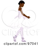 Poster, Art Print Of Black Ballerina Girl Dancing