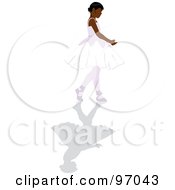 Poster, Art Print Of Black Ballerina Girl Walking In A Tutu