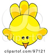 Poster, Art Print Of Yellow Chick From Above