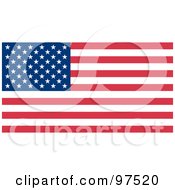 Poster, Art Print Of Fourth Of July American Flag With Stars And Stripes