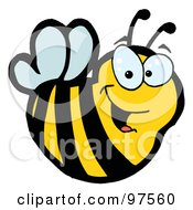 Poster, Art Print Of Smiling Bee