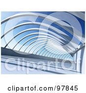 Royalty Free RF Clipart Illustration Of 3d Abstract Beams Of A Structure by Mopic