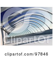 Royalty Free RF Clipart Illustration Of 3d Abstract Beams Of A Building by Mopic
