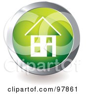 Royalty Free RF Clipart Illustration Of A Green House App Icon