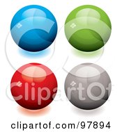 Royalty Free RF Clipart Illustration Of A Digital Collage Of Four Marble App Icons