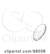 Royalty Free RF Clipart Illustration Of A Sketched Dart Arrow Flying Towards A Target
