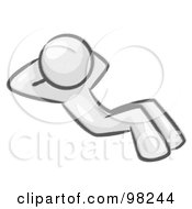 Royalty Free RF Clipart Illustration Of A Sketched Design Mascot Man Doing Sit Ups While Strength Training