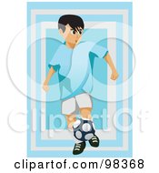 Poster, Art Print Of Soccer Boy - 13