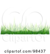 Royalty Free RF Clipart Illustration Of A Border Of Spring Time Grass