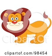 Poster, Art Print Of Happy Smiling Zoo Lion