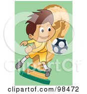 Poster, Art Print Of Soccer Boy - 5