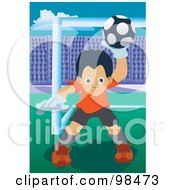 Poster, Art Print Of Soccer Boy - 6