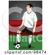 Poster, Art Print Of Soccer Man - 10