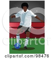 Poster, Art Print Of Soccer Man - 7