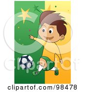 Poster, Art Print Of Soccer Boy - 8