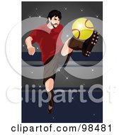 Poster, Art Print Of Soccer Man - 4